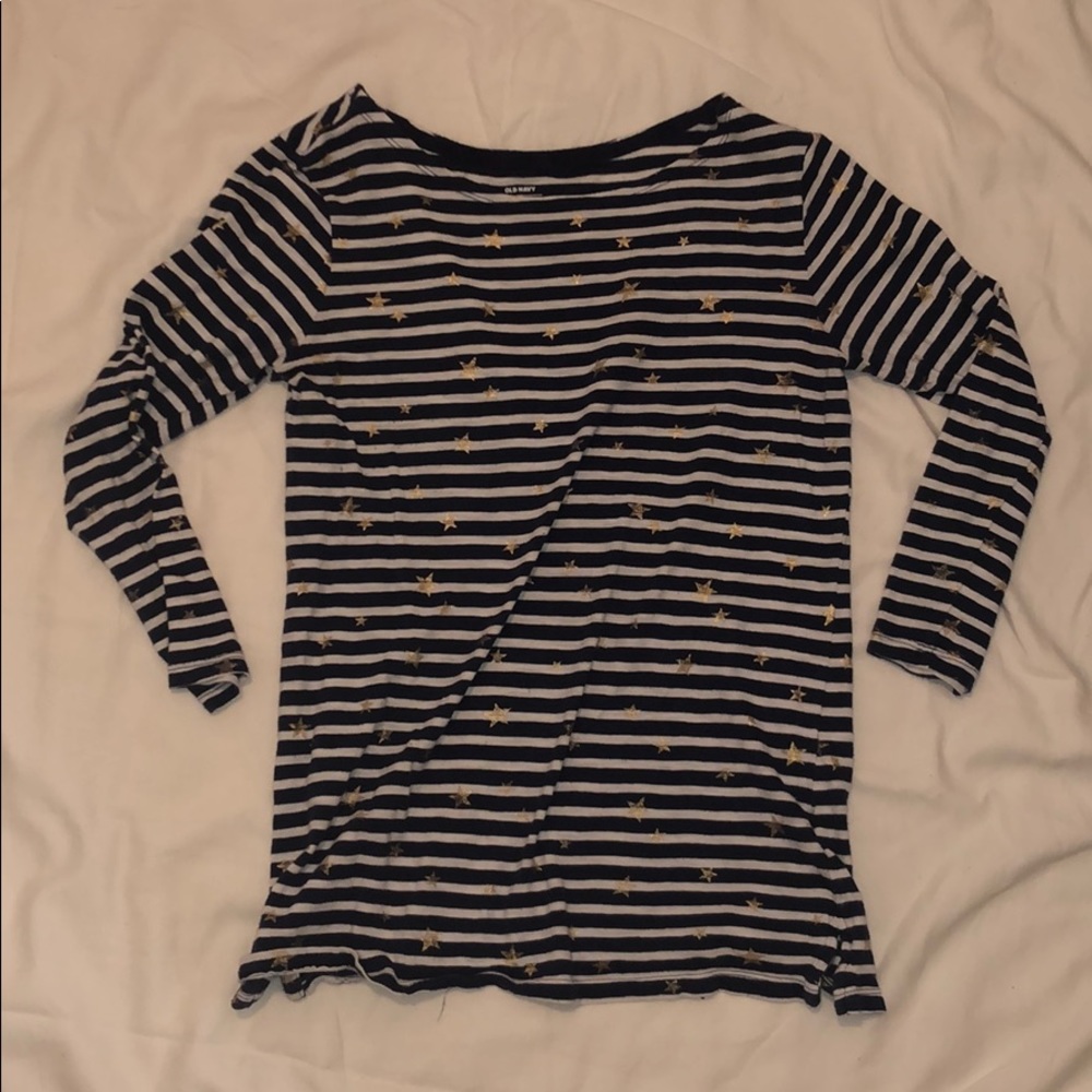 Striped with star print Old Navy Long Sleeved Tee